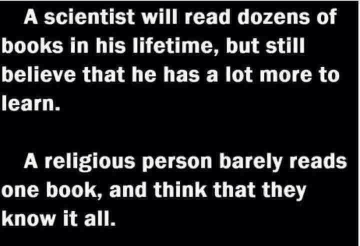 A scientist and a religious person